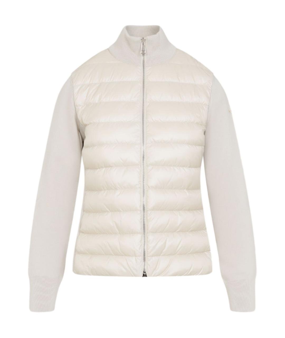 MONCLER Белый полиамидовый кардиган, фото 1