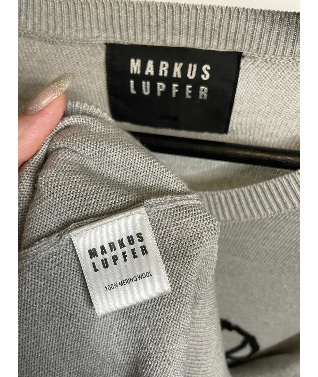 MARKUS LUPFER Серый шерстяной джемпер / свитер, фото 3