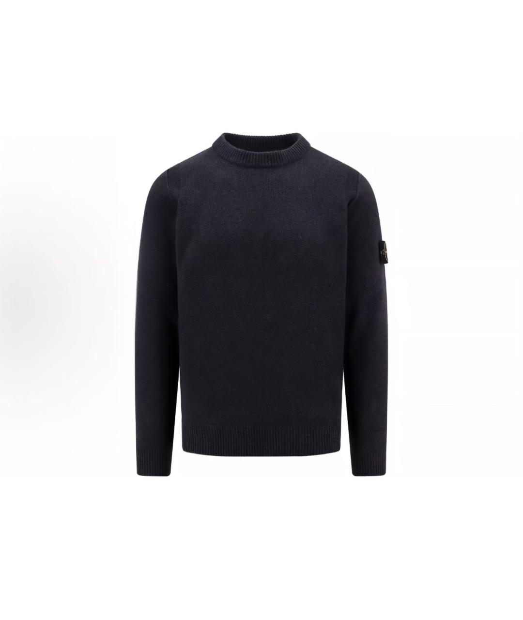 STONE ISLAND Черный шерстяной джемпер / свитер, фото 4