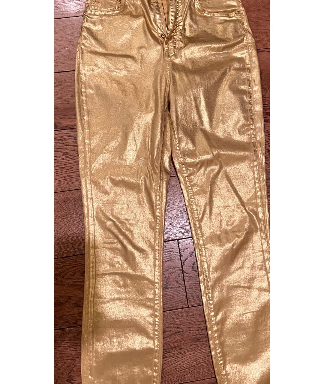 DOLCE&GABBANA Золотые джинсы слим, фото 3