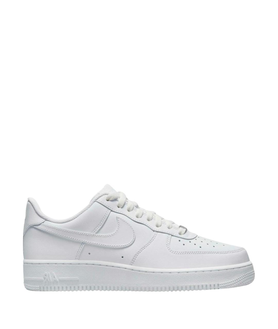 NIKE Белые кожаные низкие кроссовки / кеды, фото 8