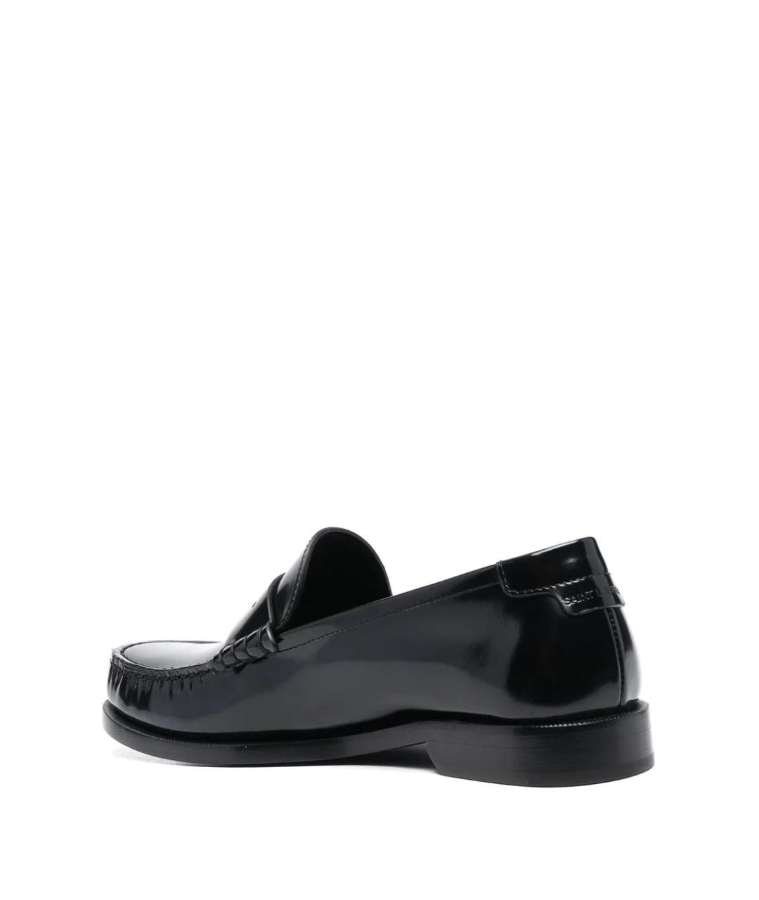 SAINT LAURENT Черные лоферы из лакированной кожи, фото 3