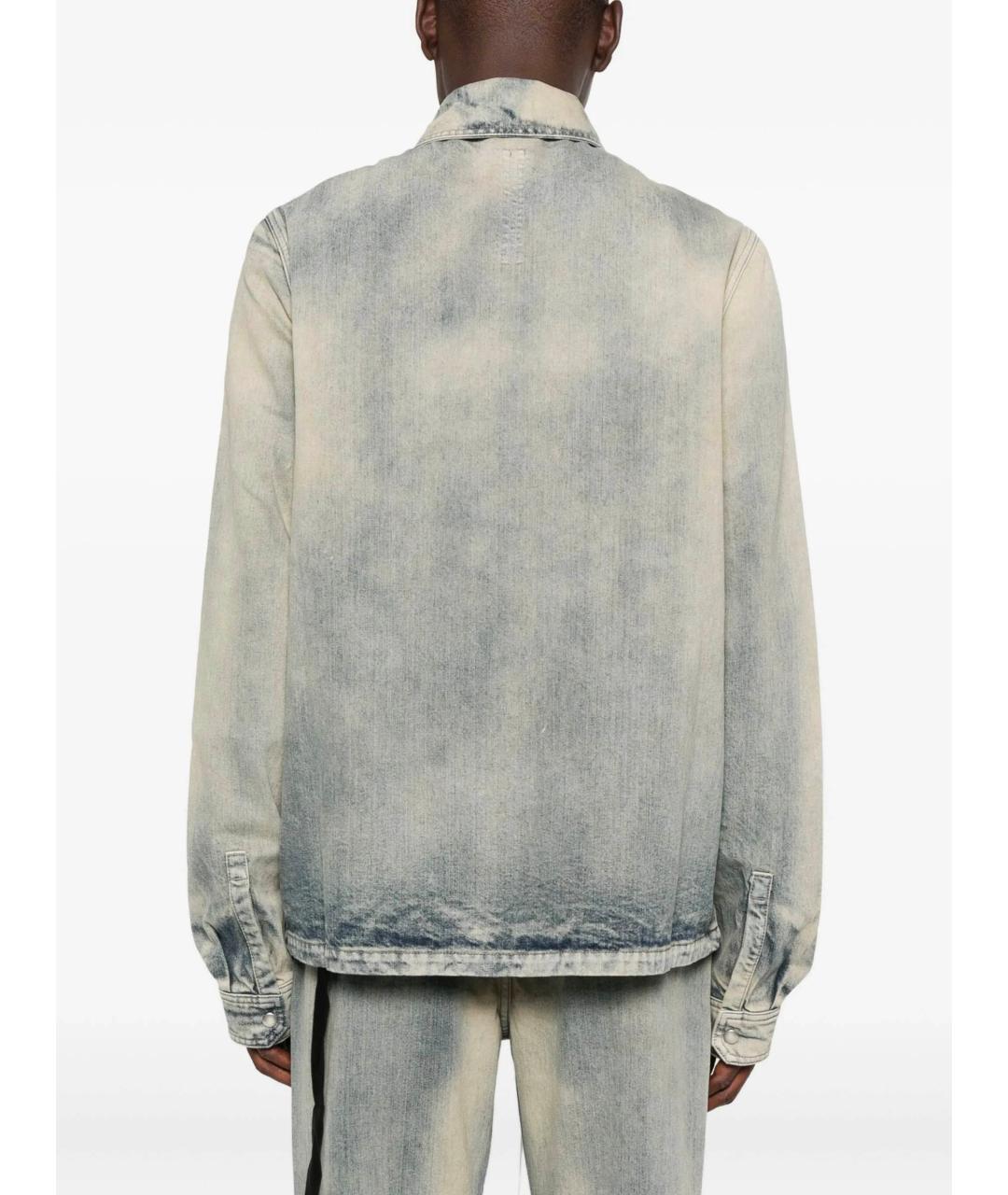 RICK OWENS DRKSHDW Голубая хлопковая куртка, фото 4