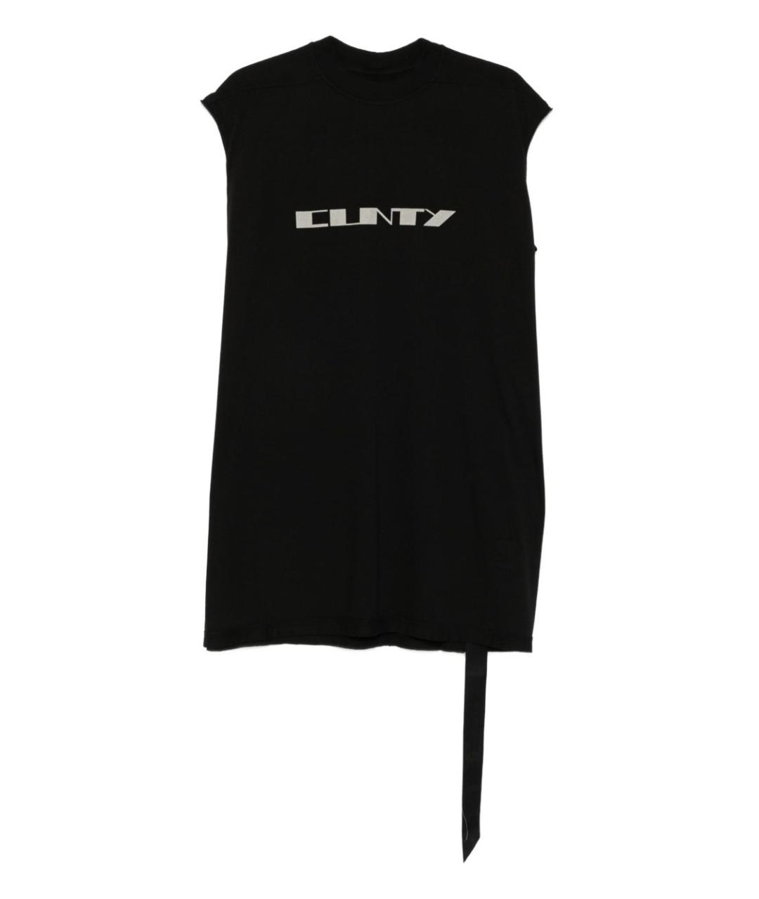 RICK OWENS DRKSHDW Черная хлопковая футболка, фото 1