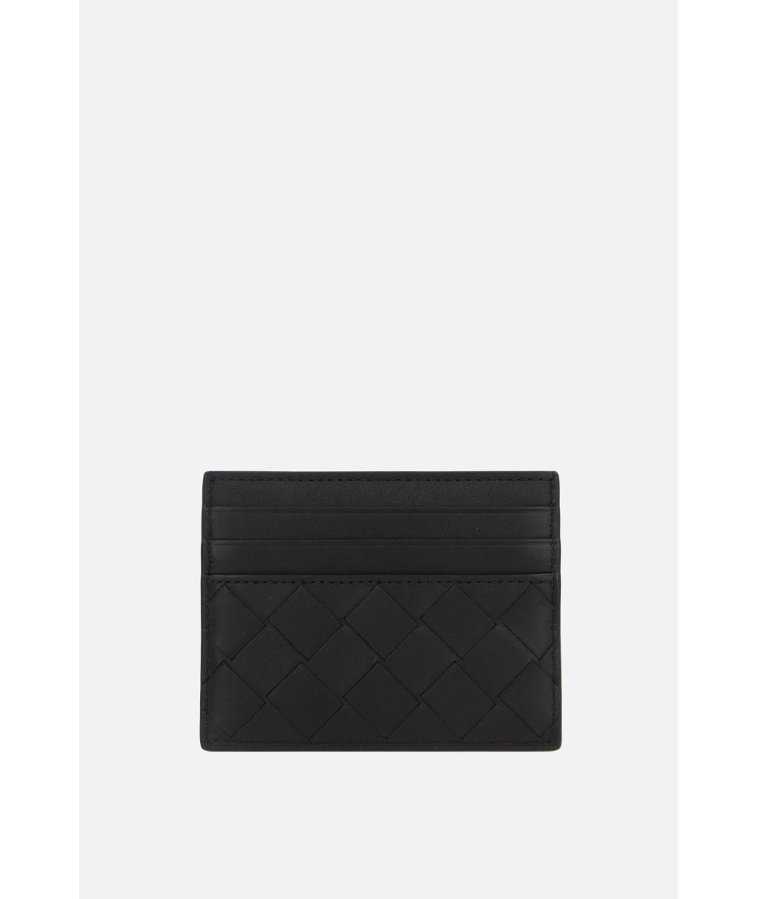 BOTTEGA VENETA Черный кожаный кардхолдер, фото 2