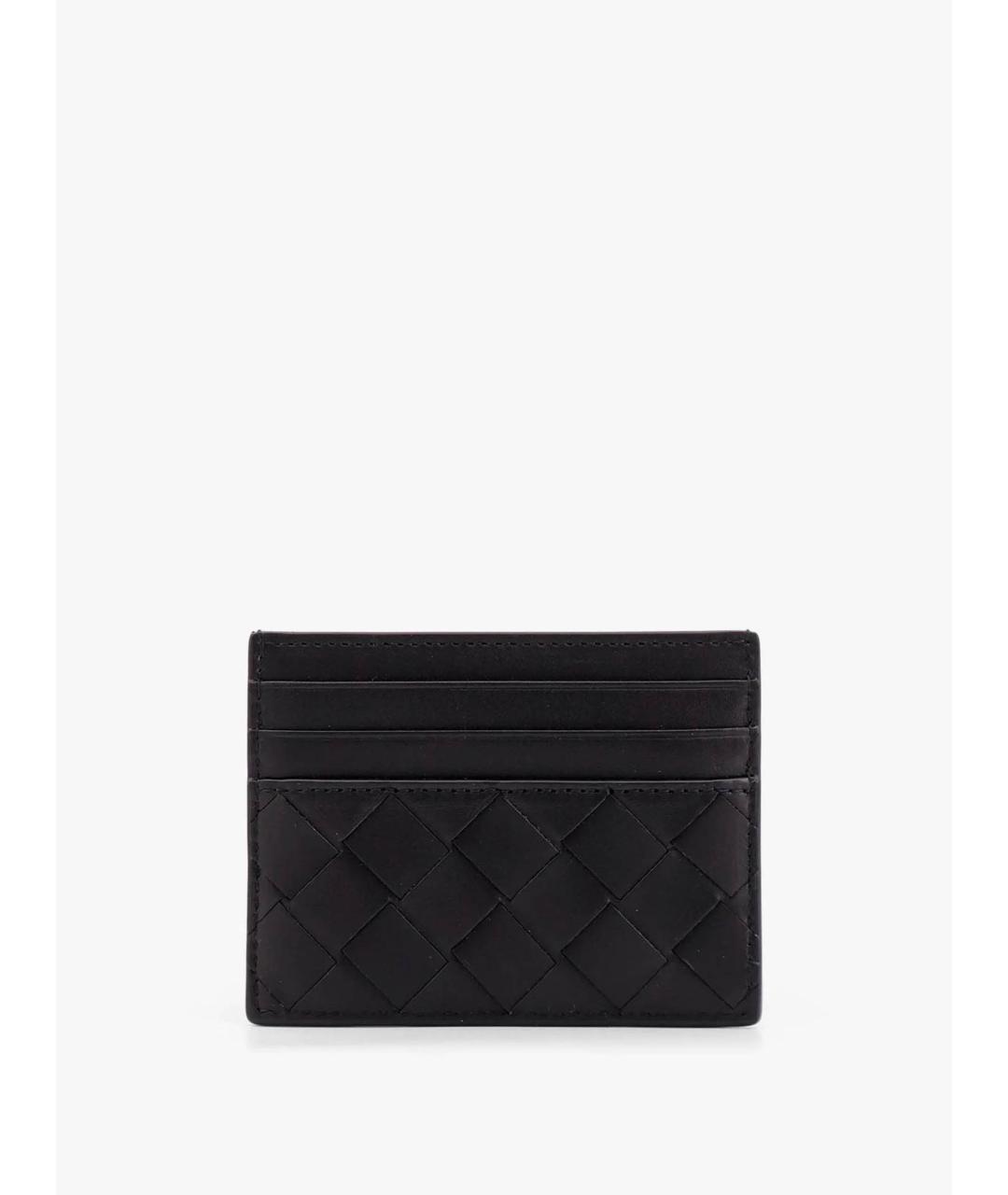 BOTTEGA VENETA Черный кожаный кардхолдер, фото 2