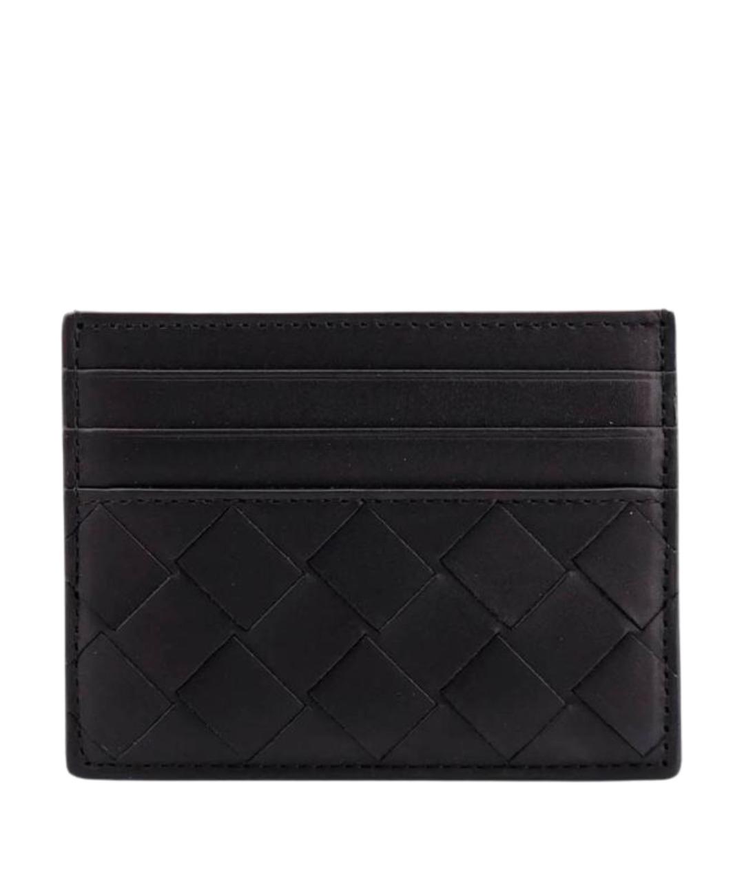 BOTTEGA VENETA Черный кожаный кардхолдер, фото 1