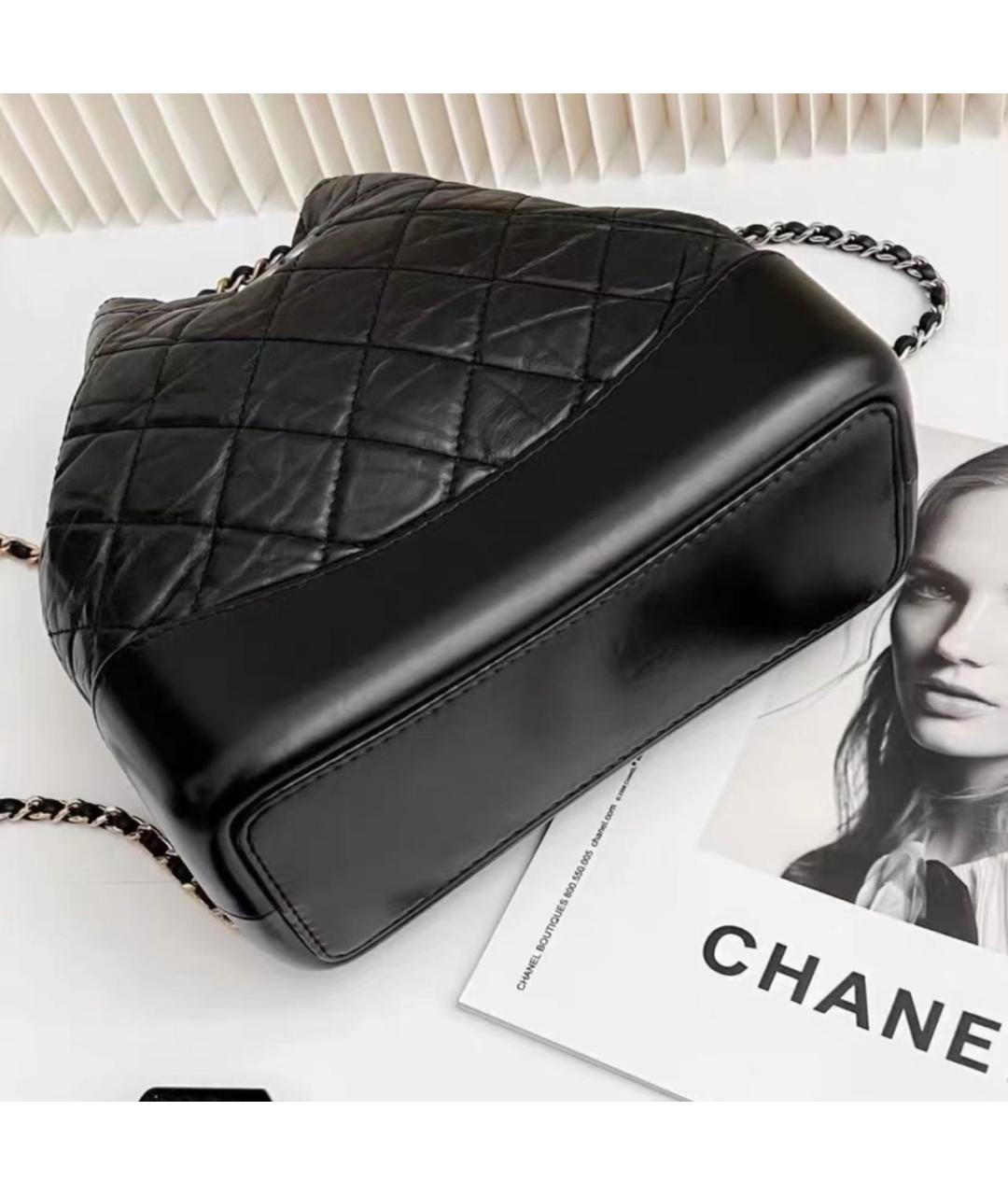 CHANEL Черный кожаный рюкзак, фото 5