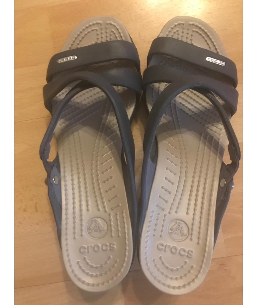 CROCS Серые сабо, фото 3