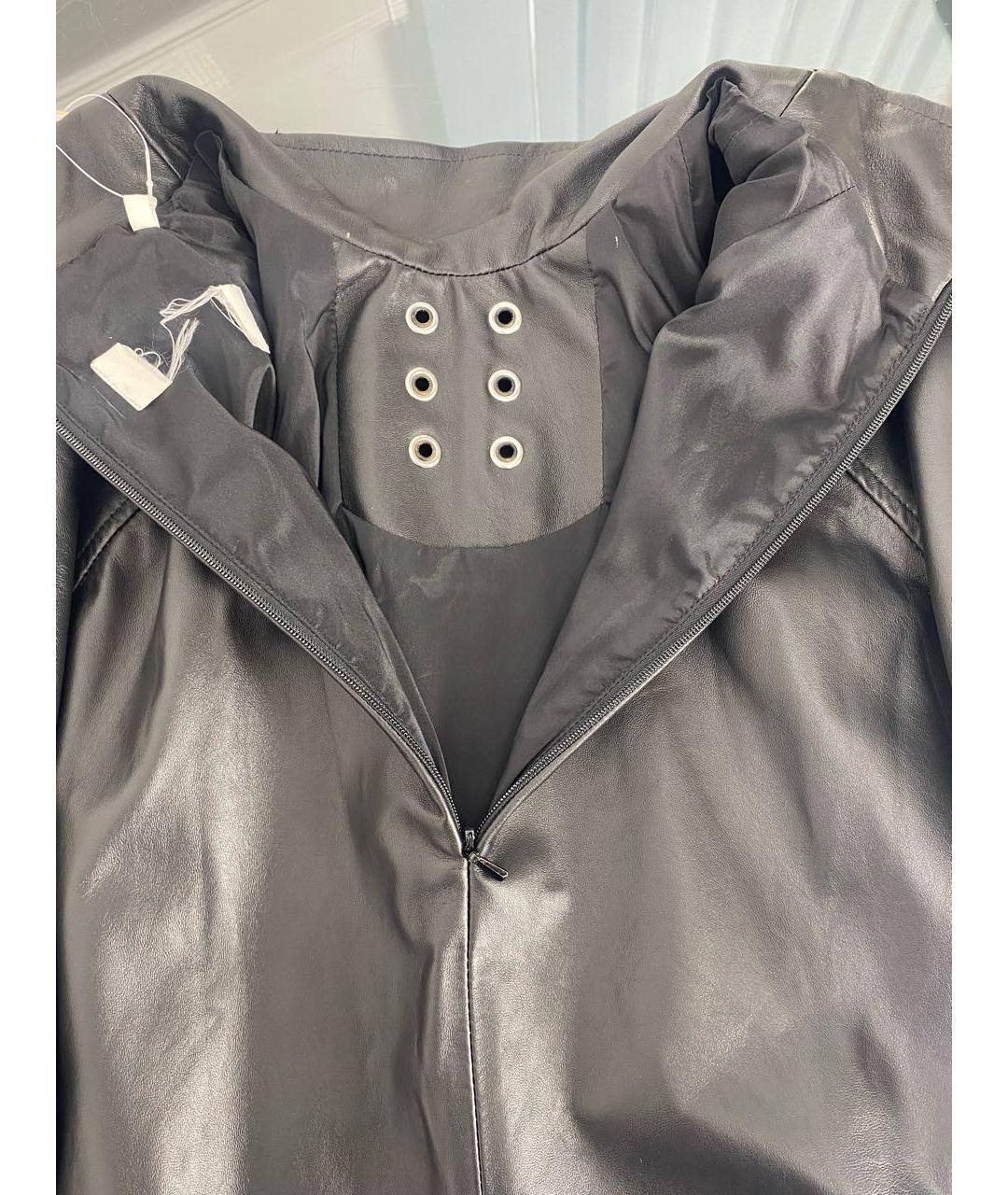 MAX MARA Черная кожаная куртка, фото 3