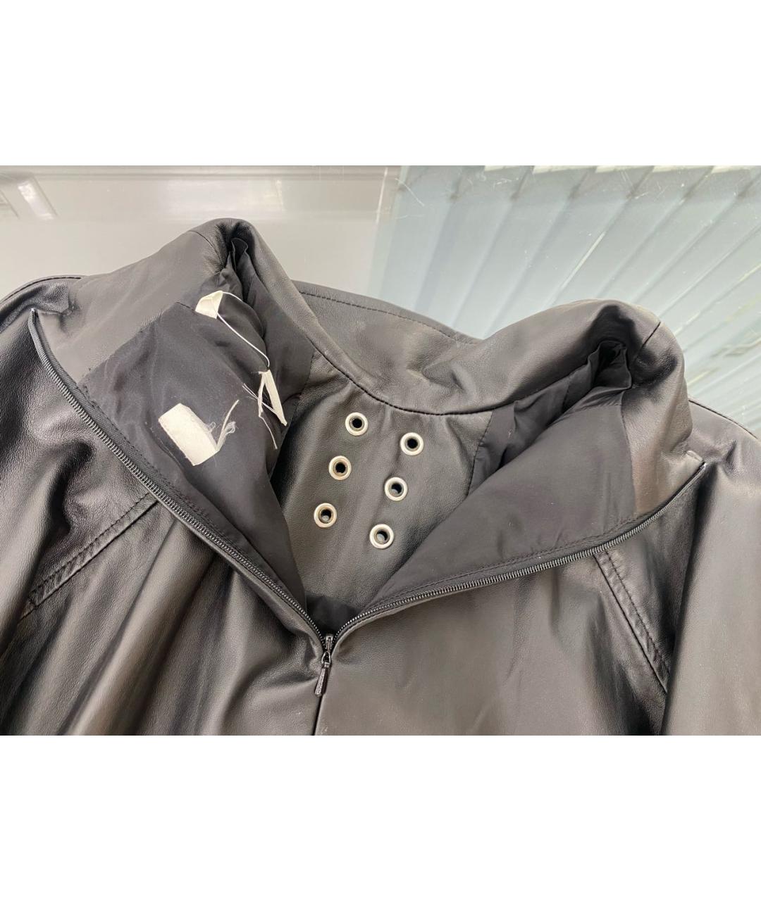 MAX MARA Черная кожаная куртка, фото 3