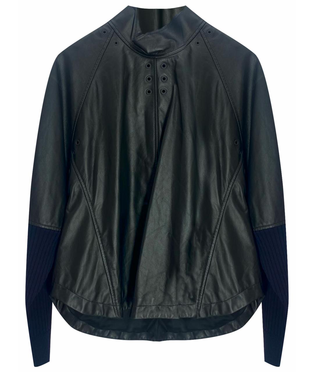 MAX MARA Черная кожаная куртка, фото 1