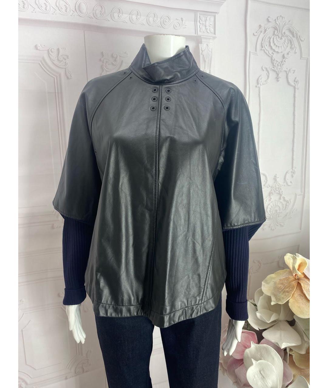 MAX MARA Черная кожаная куртка, фото 6