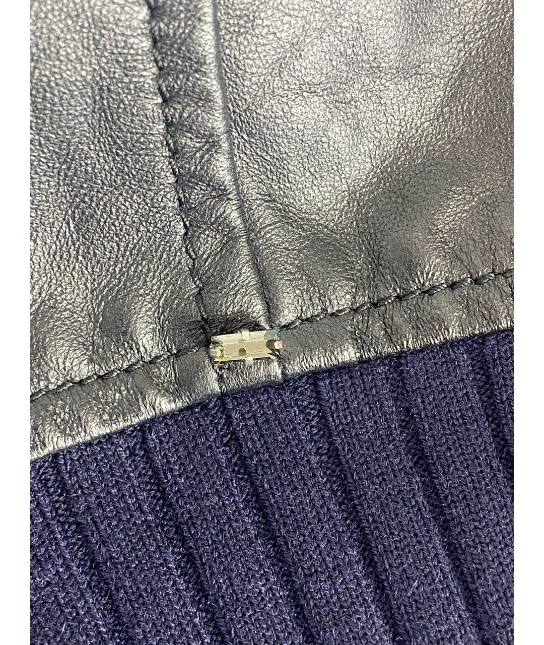 MAX MARA Черная кожаная куртка, фото 4