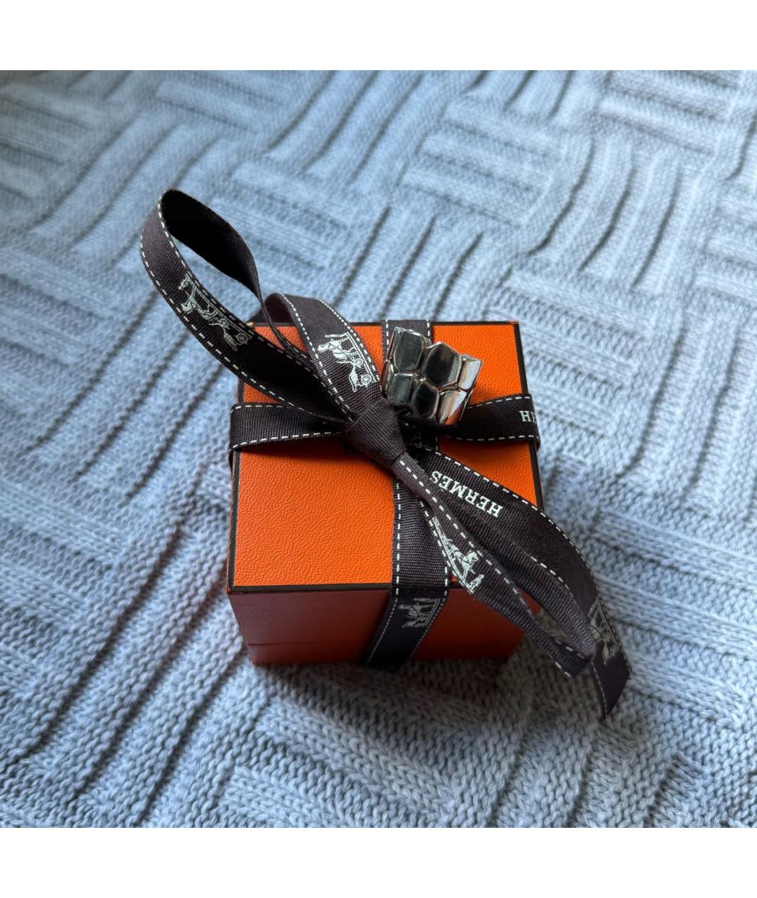 HERMES Серебряное серебряное кольцо, фото 7