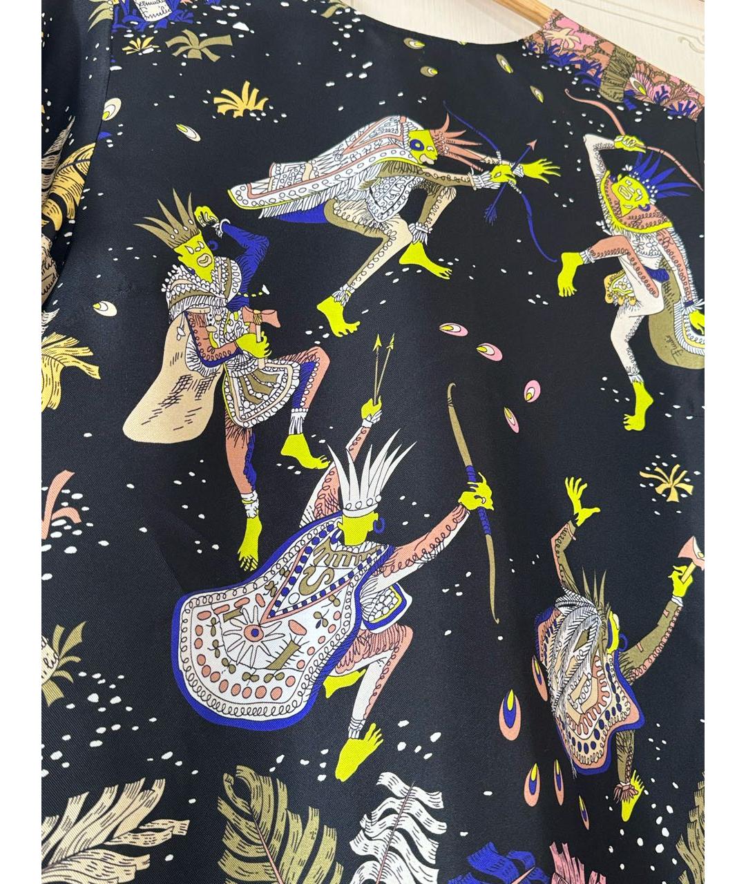 EMILIO PUCCI Мульти шелковая блузы, фото 4
