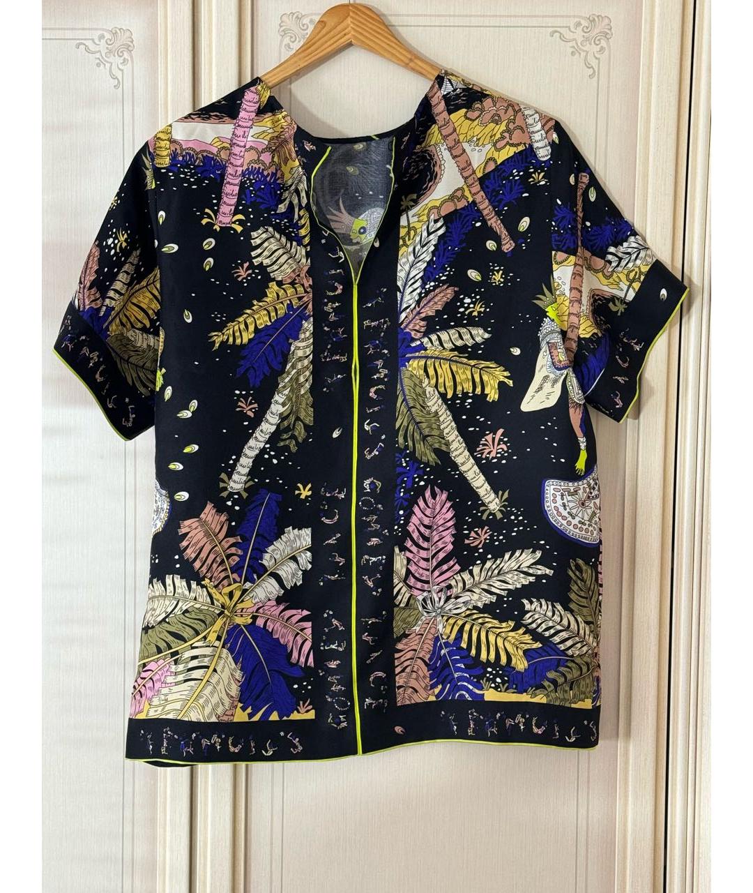 EMILIO PUCCI Мульти шелковая блузы, фото 2