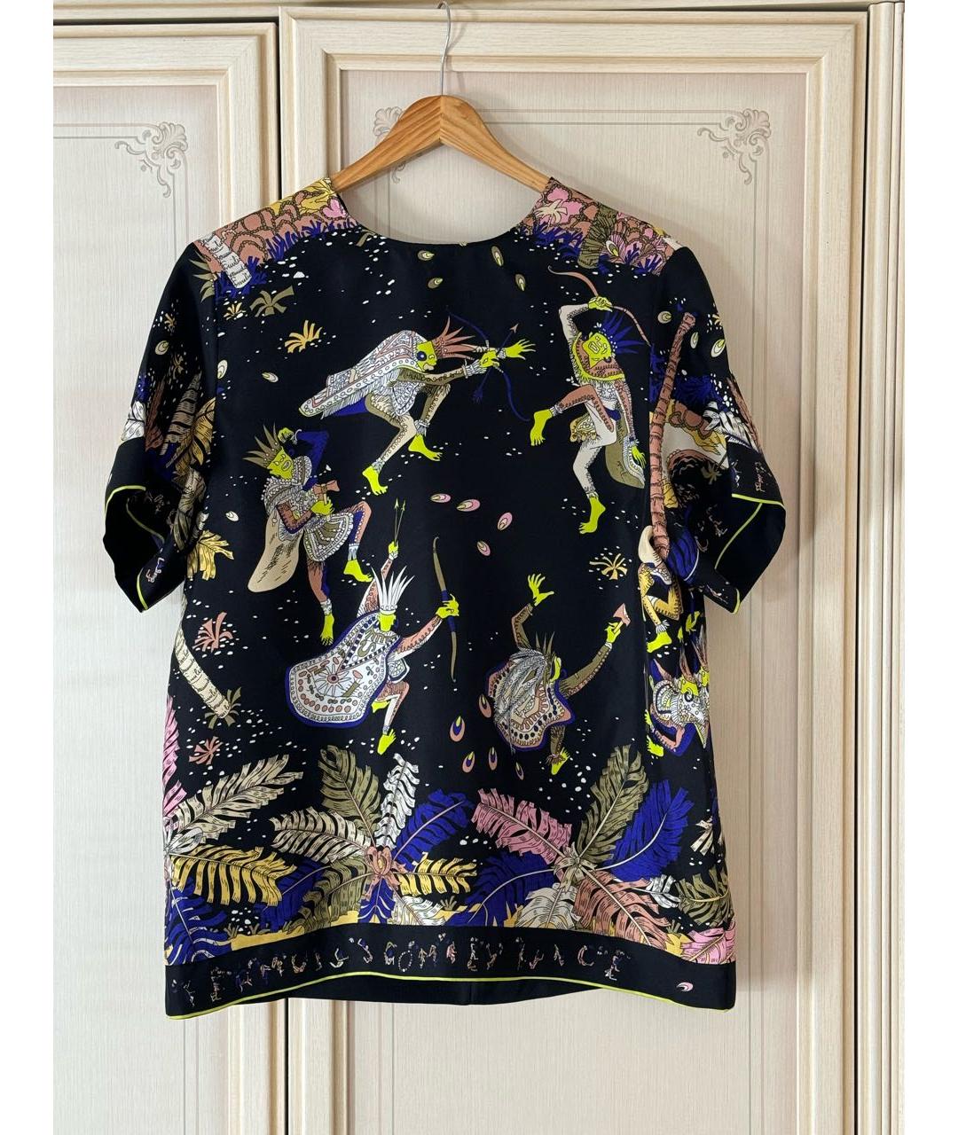 EMILIO PUCCI Мульти шелковая блузы, фото 6