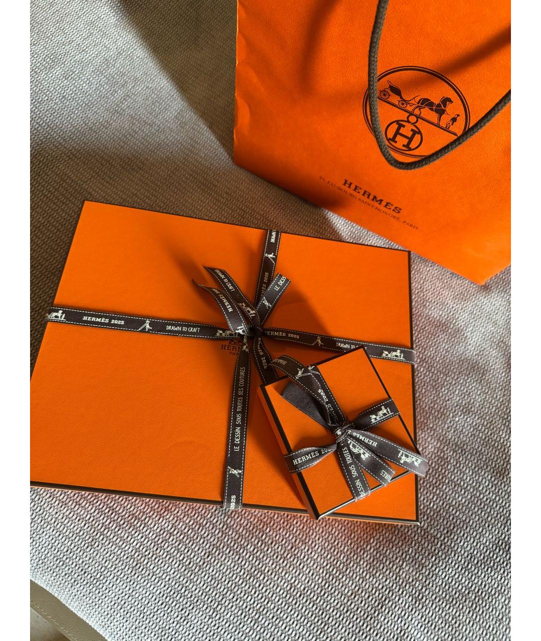 HERMES Черные серьги из розового золота, фото 4