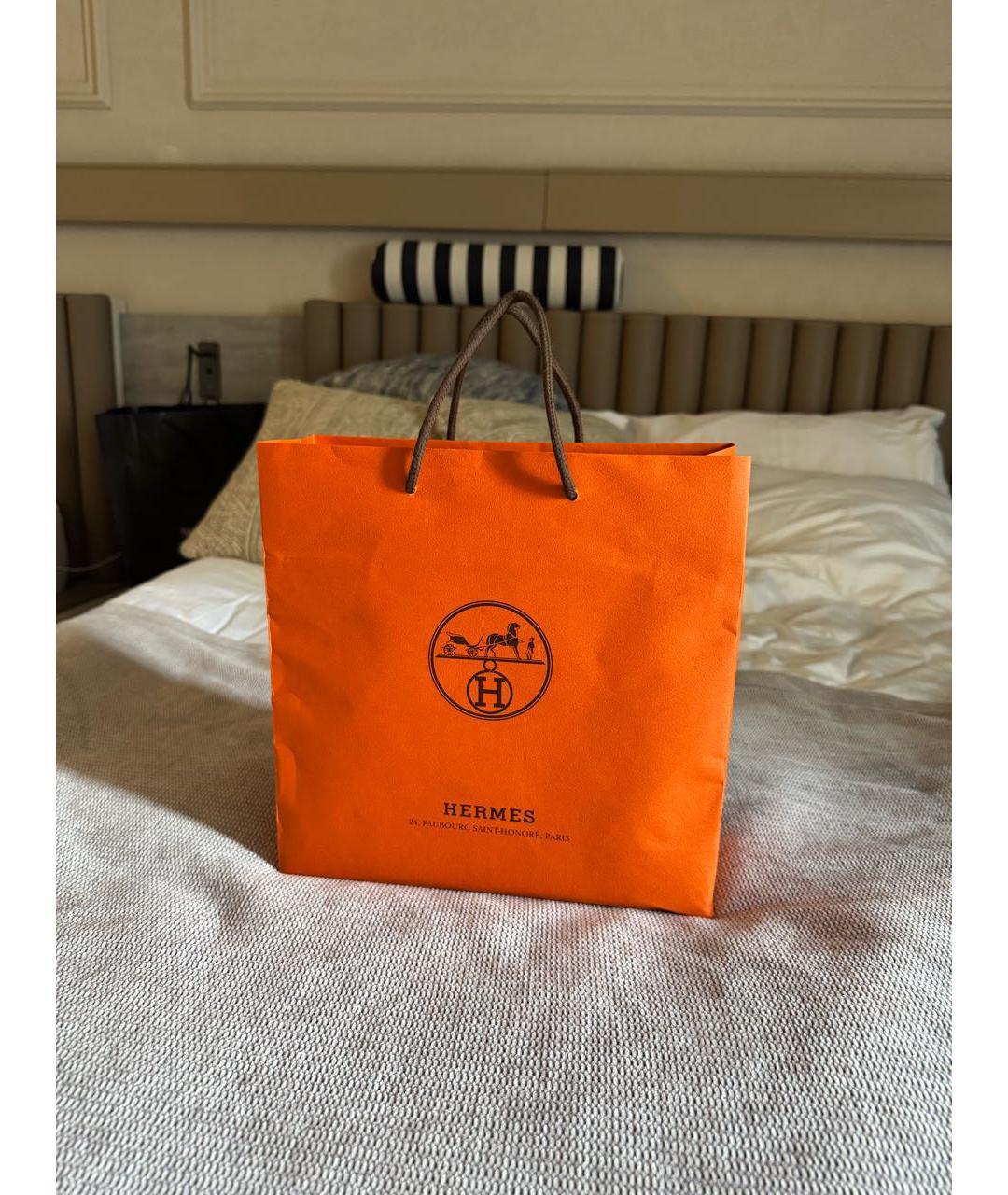 HERMES Черные серьги из розового золота, фото 5