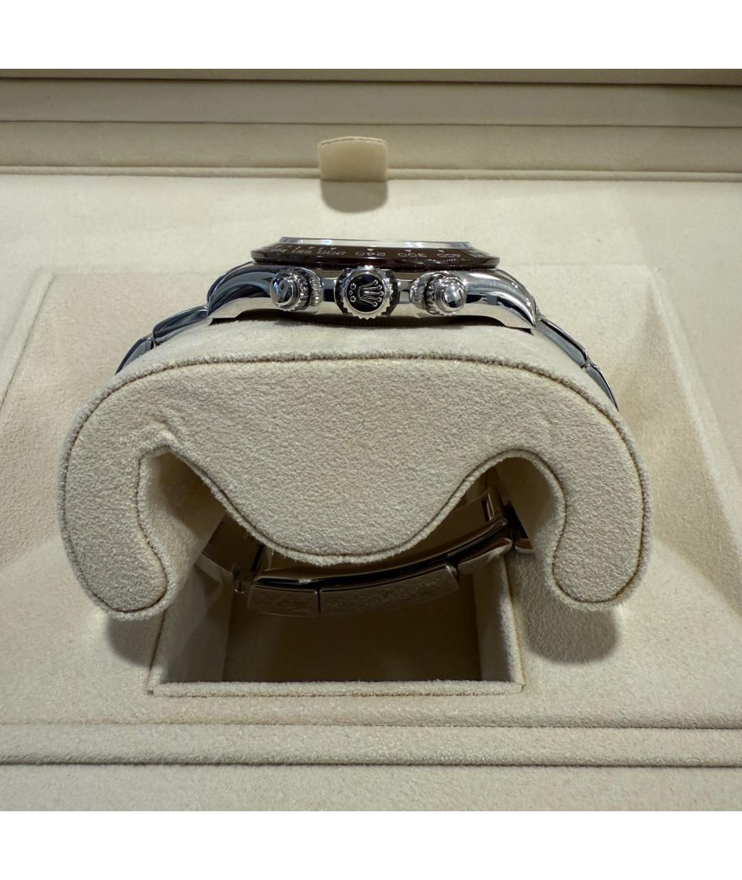 ROLEX Серебряные платиновые часы, фото 4