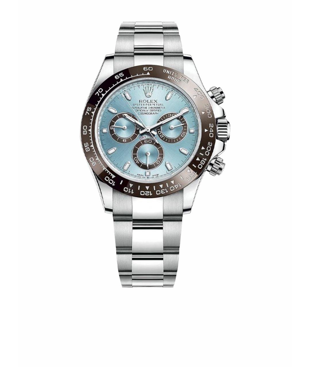 ROLEX Серебряные платиновые часы, фото 1