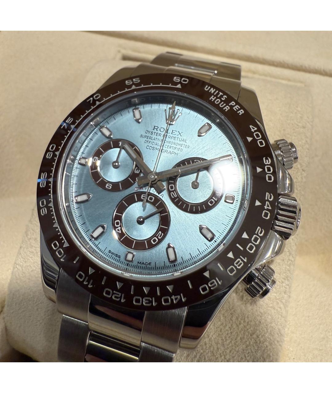 ROLEX Серебряные платиновые часы, фото 7