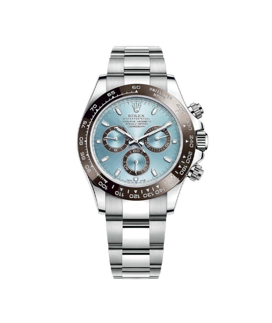 ROLEX Серебряные платиновые часы, фото 9