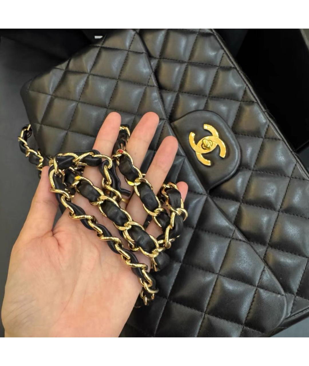 CHANEL Черная кожаная сумка тоут, фото 3