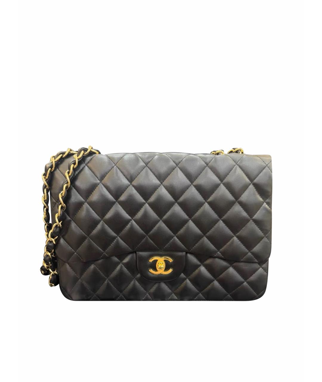 CHANEL Черная кожаная сумка тоут, фото 1