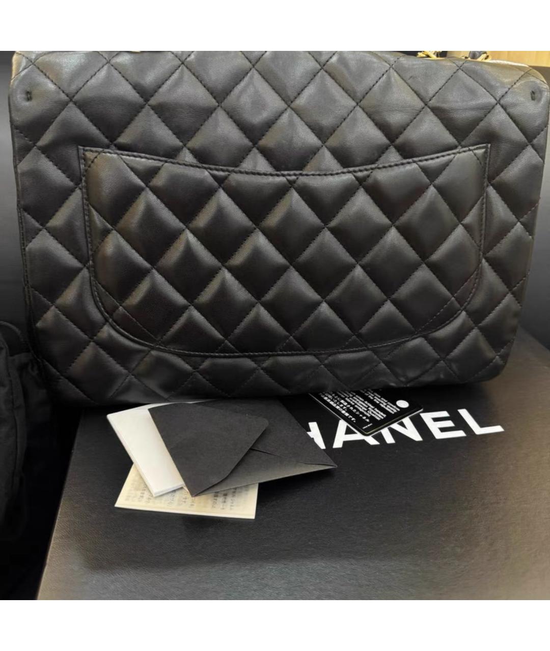 CHANEL Черная кожаная сумка тоут, фото 2