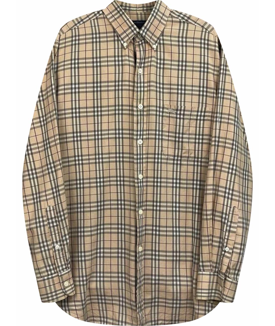 BURBERRY Бежевая классическая рубашка, фото 1