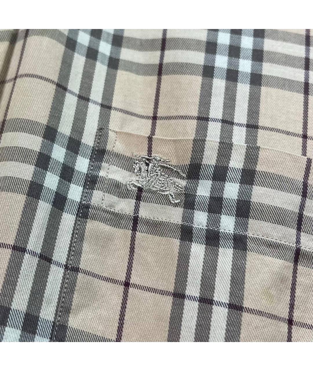 BURBERRY Бежевая классическая рубашка, фото 6