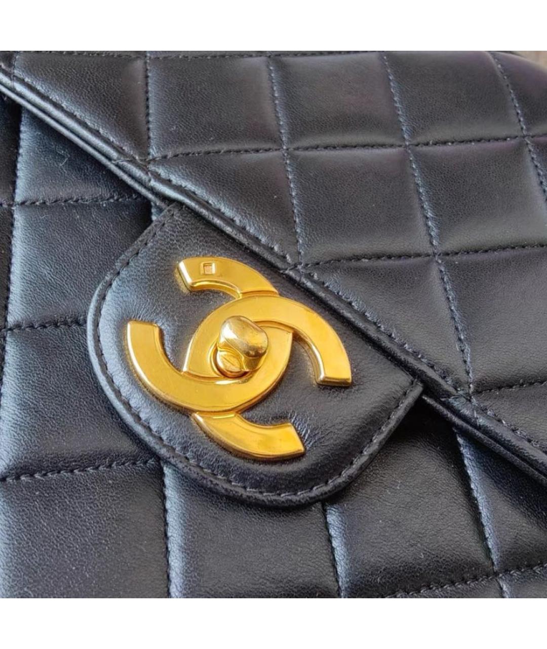 CHANEL Черная кожаная сумка тоут, фото 4