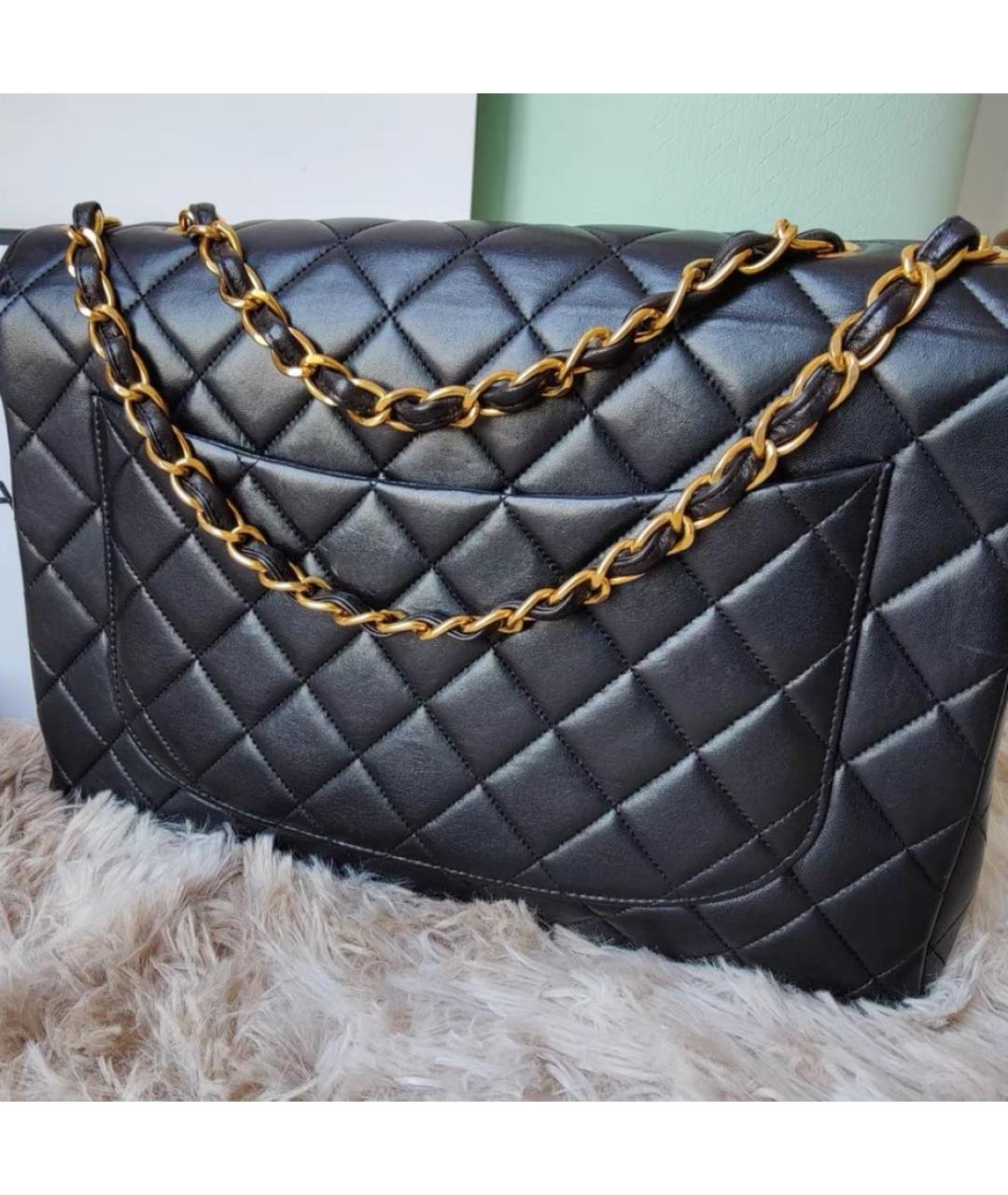 CHANEL Черная кожаная сумка тоут, фото 2
