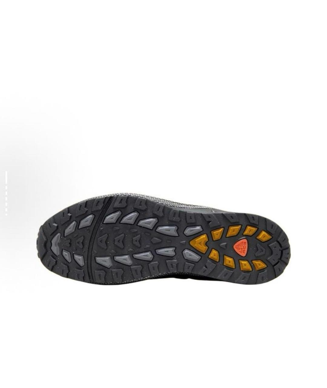 NIKE ACG Черные кожаные низкие кроссовки / кеды, фото 6