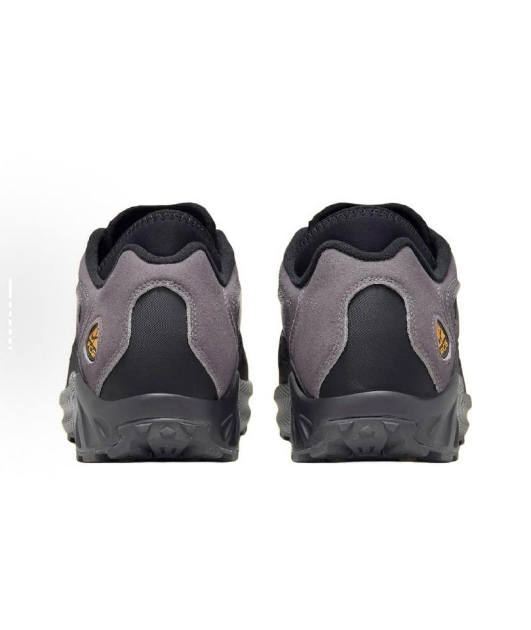 NIKE ACG Черные кожаные низкие кроссовки / кеды, фото 4