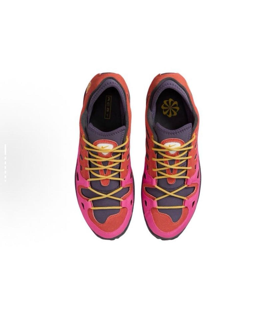 NIKE ACG Красные кожаные низкие кроссовки / кеды, фото 6