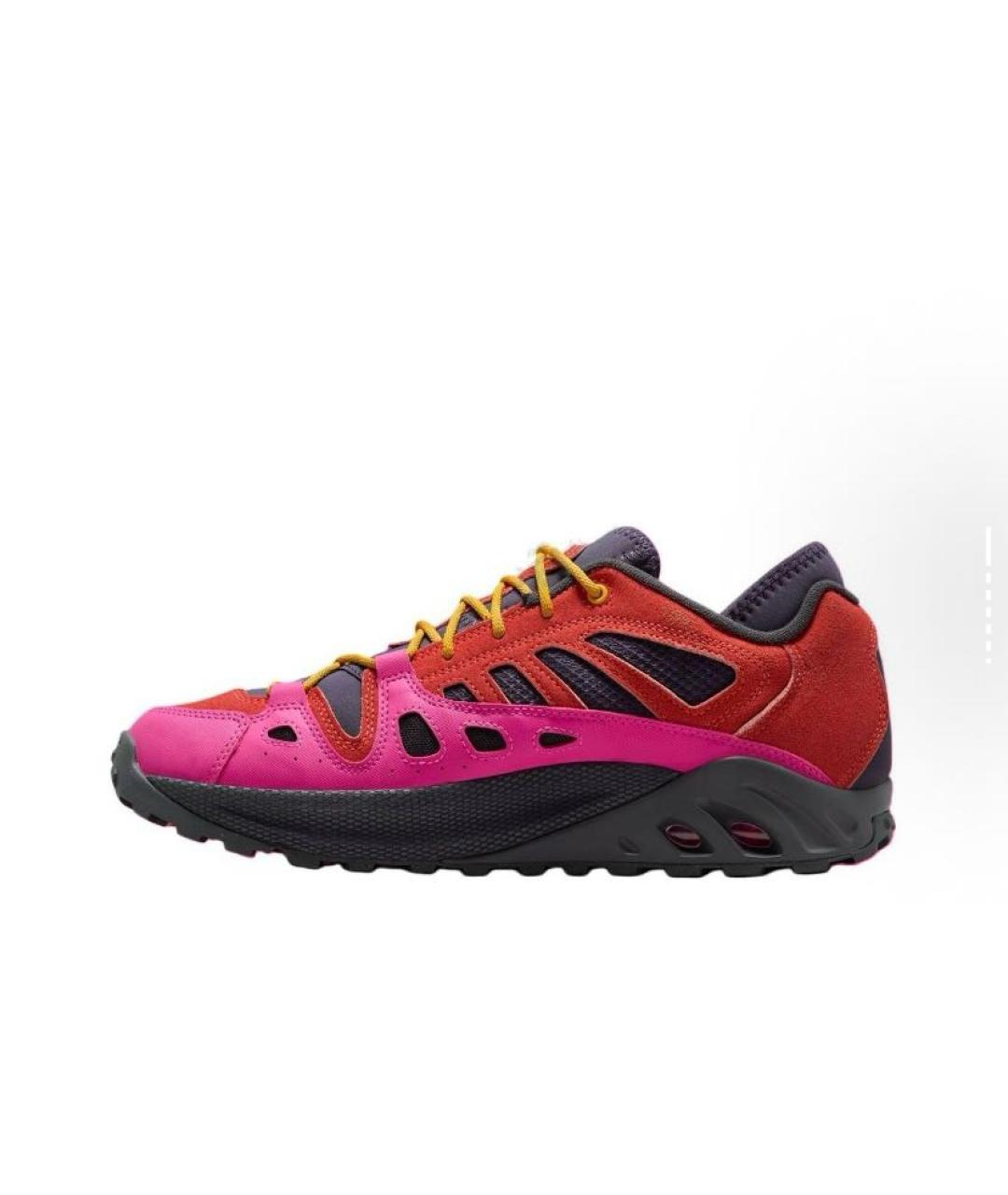 NIKE ACG Красные кожаные низкие кроссовки / кеды, фото 4