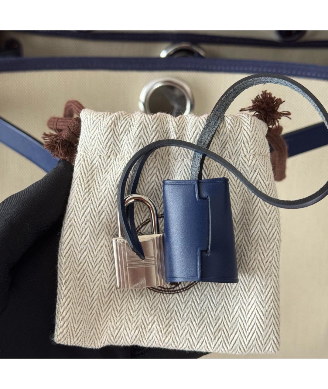 HERMES Бежевая кожаная сумка через плечо, фото 6