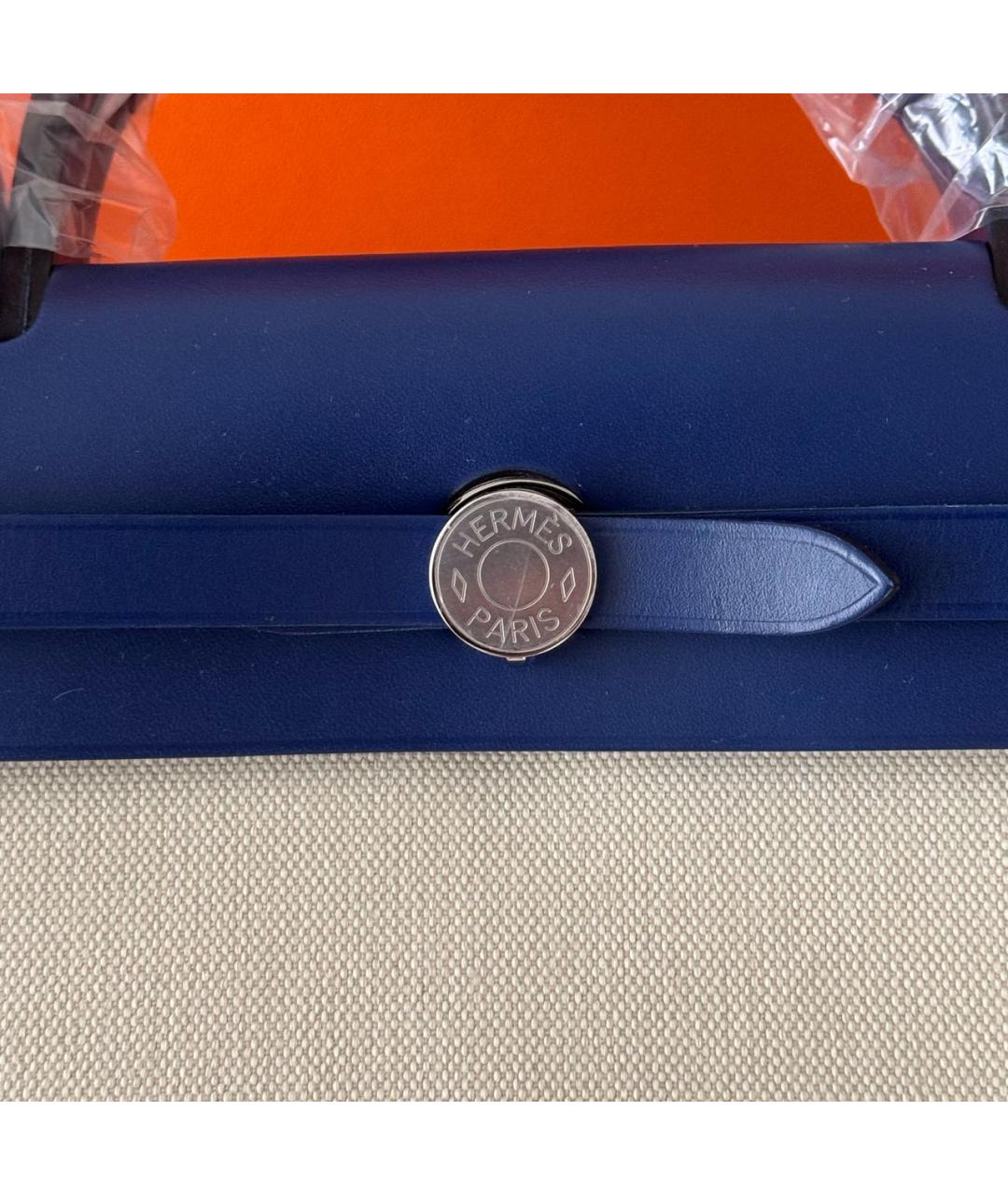 HERMES Бежевая кожаная сумка через плечо, фото 7