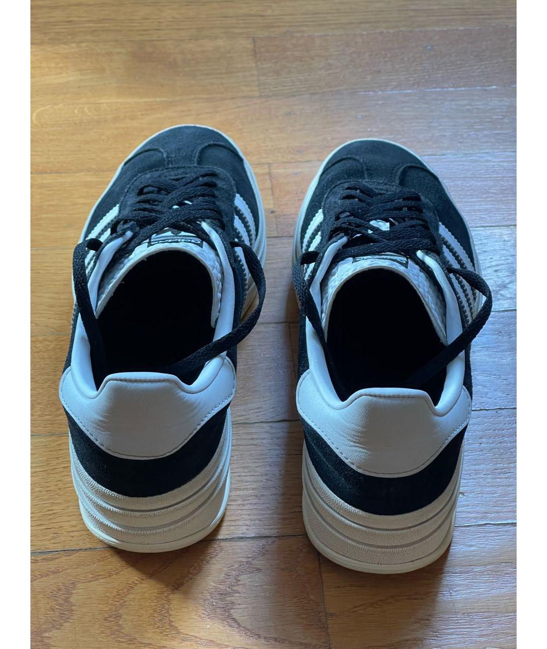 ADIDAS Темно-синие замшевые кроссовки, фото 4