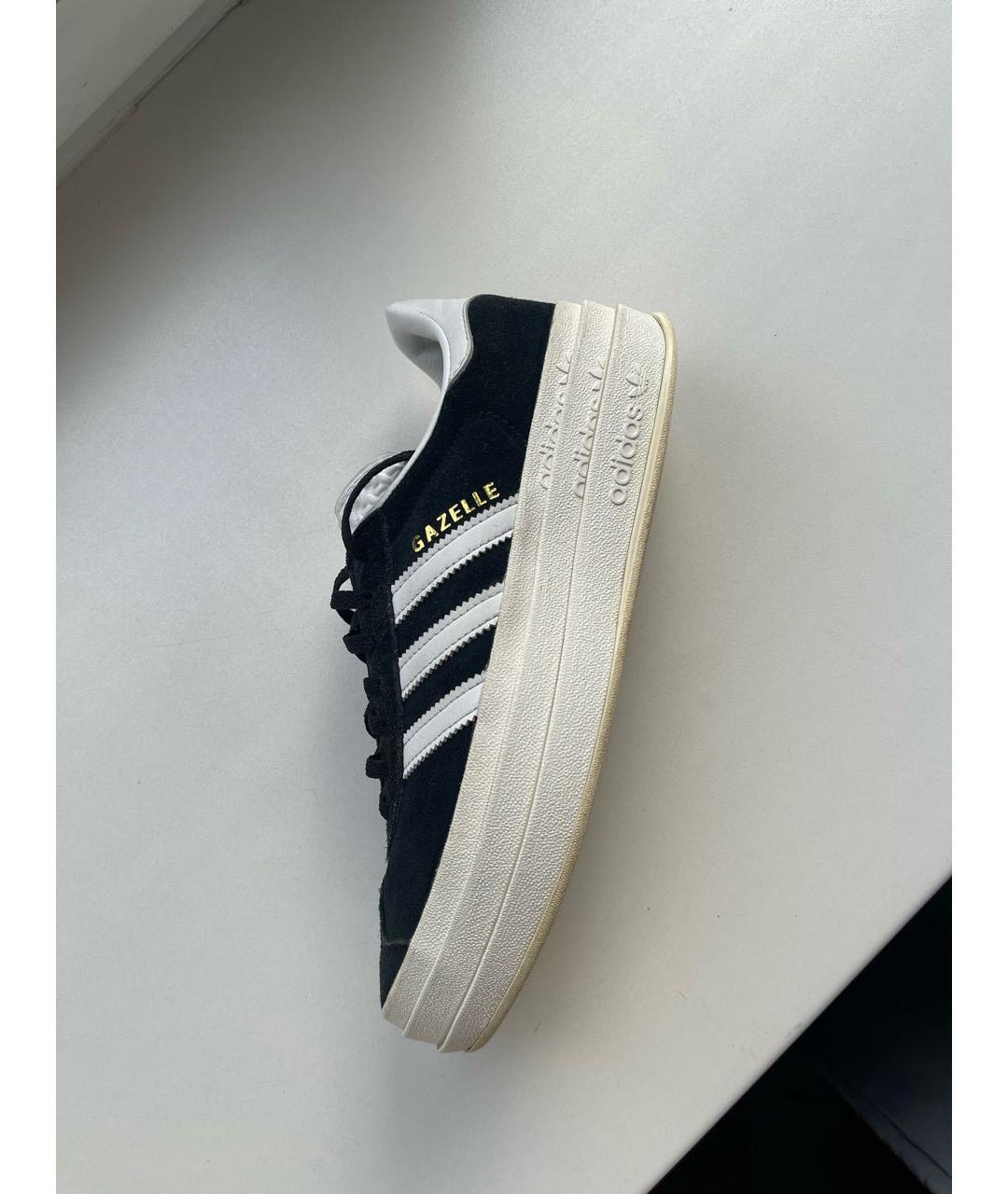 ADIDAS Темно-синие замшевые кроссовки, фото 9
