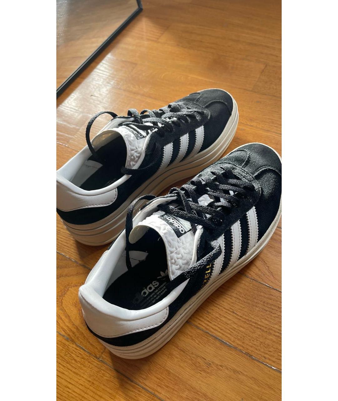 ADIDAS Темно-синие замшевые кроссовки, фото 8