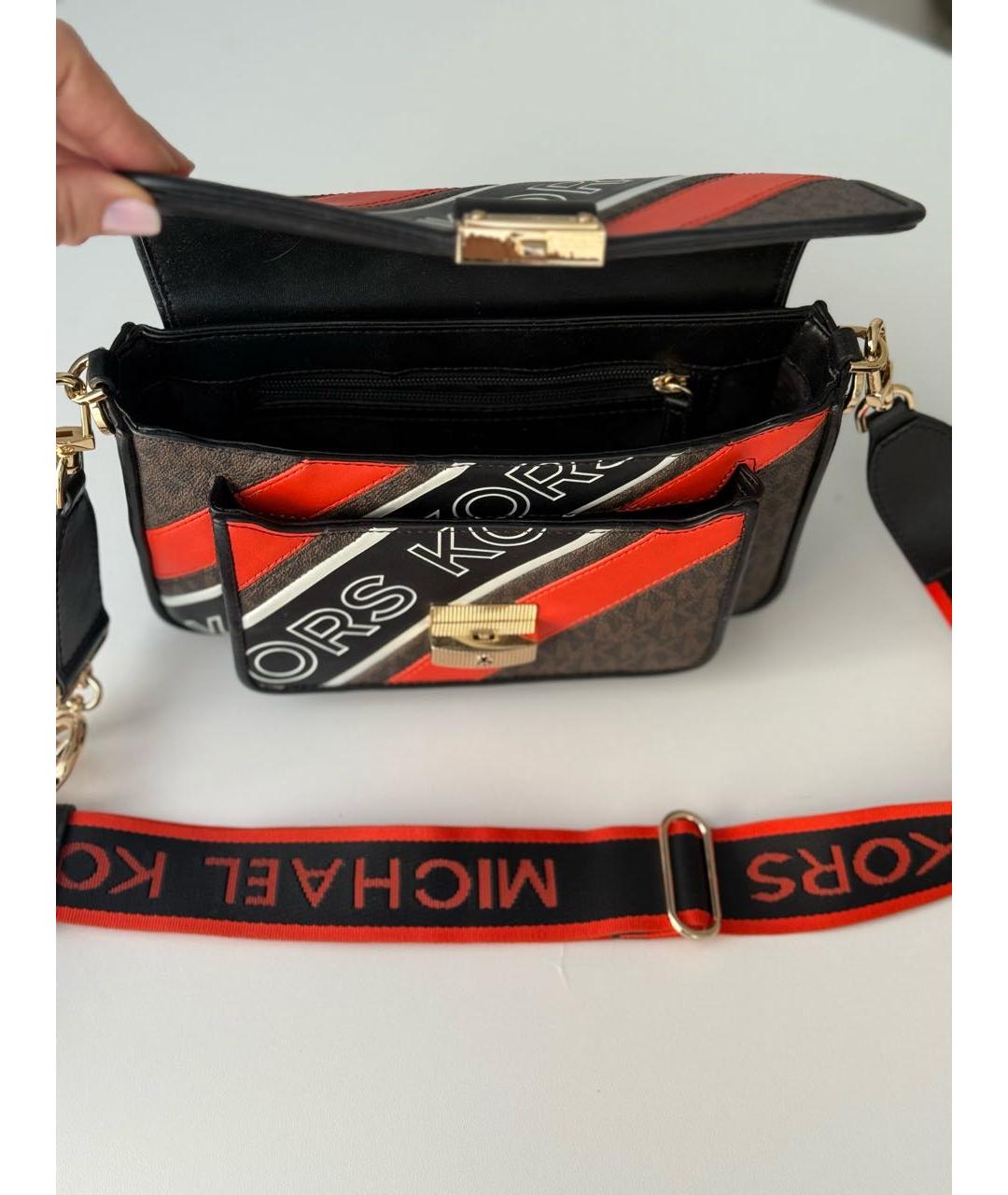 MICHAEL KORS Мульти кожаная сумка с короткими ручками, фото 4