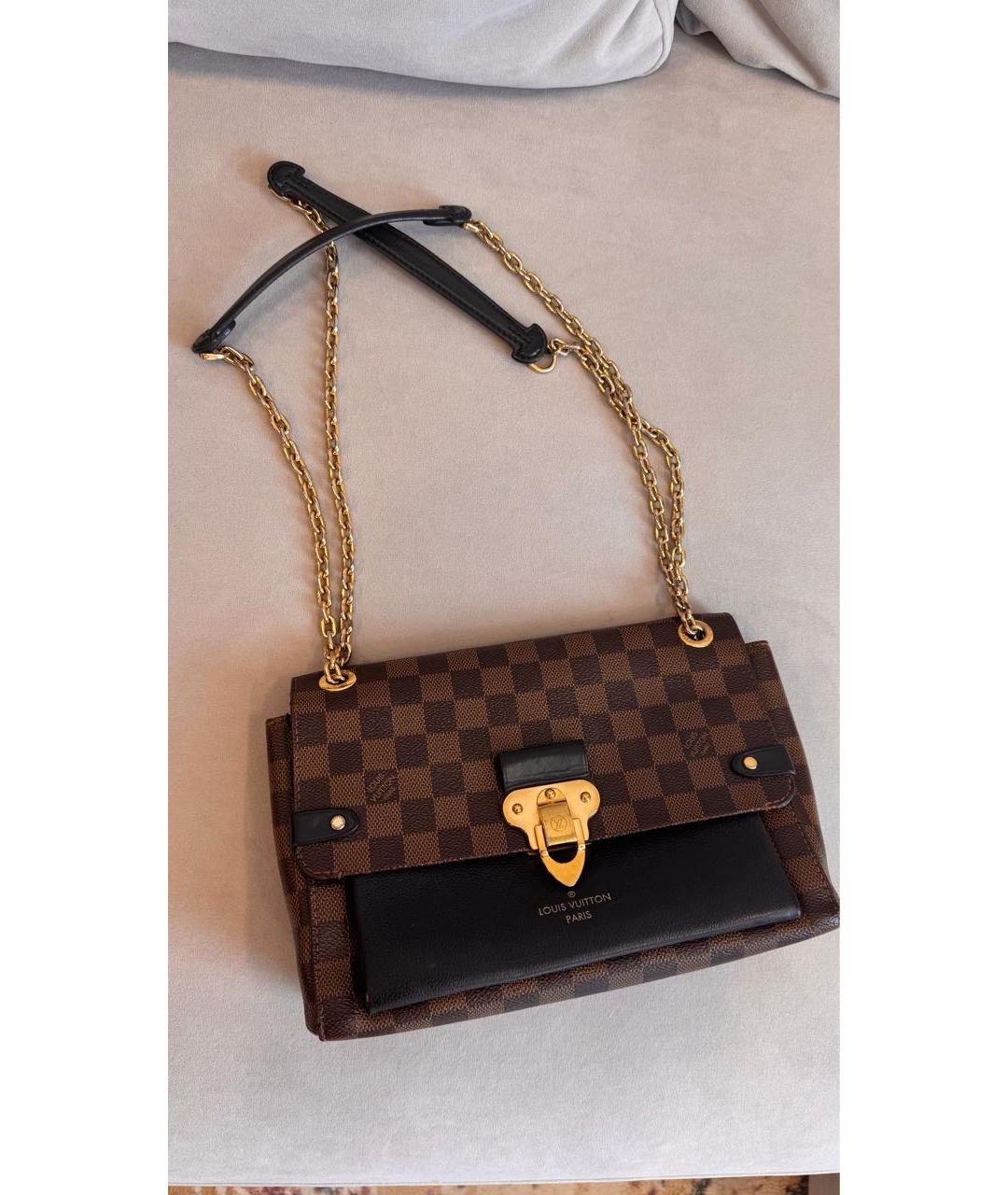 LOUIS VUITTON Коричневая сумка через плечо из искусственной кожи, фото 2