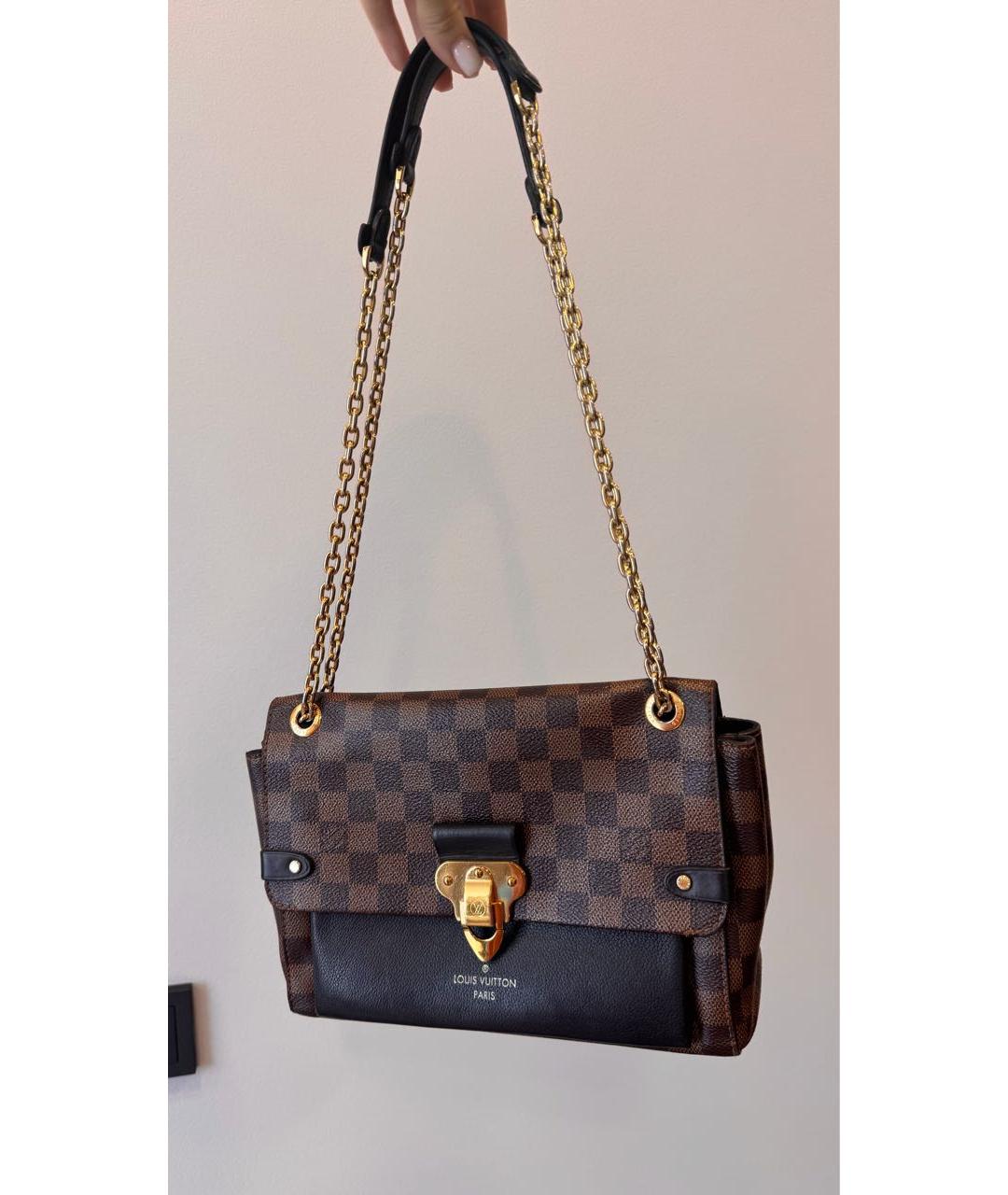 LOUIS VUITTON Коричневая сумка через плечо из искусственной кожи, фото 6