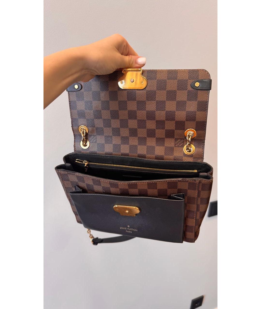 LOUIS VUITTON Коричневая сумка через плечо из искусственной кожи, фото 4