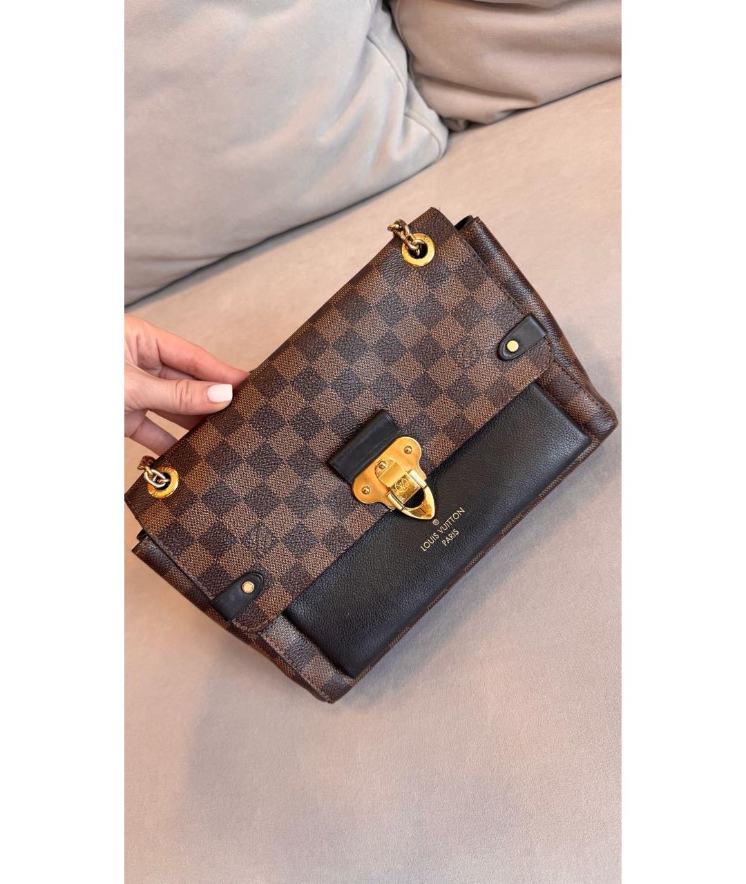 LOUIS VUITTON Коричневая сумка через плечо из искусственной кожи, фото 7