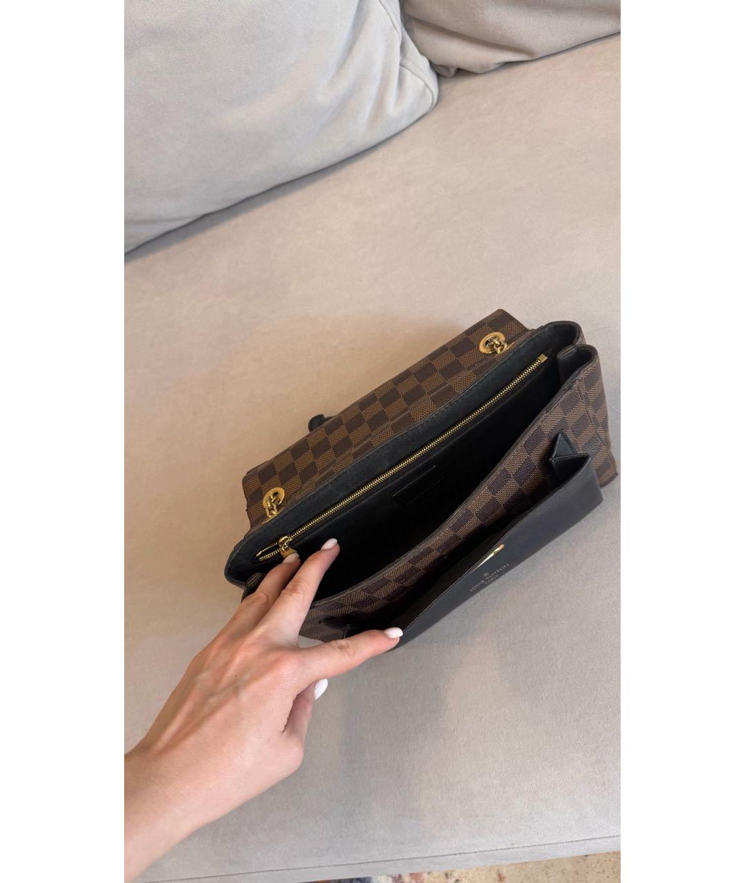 LOUIS VUITTON Коричневая сумка через плечо из искусственной кожи, фото 3